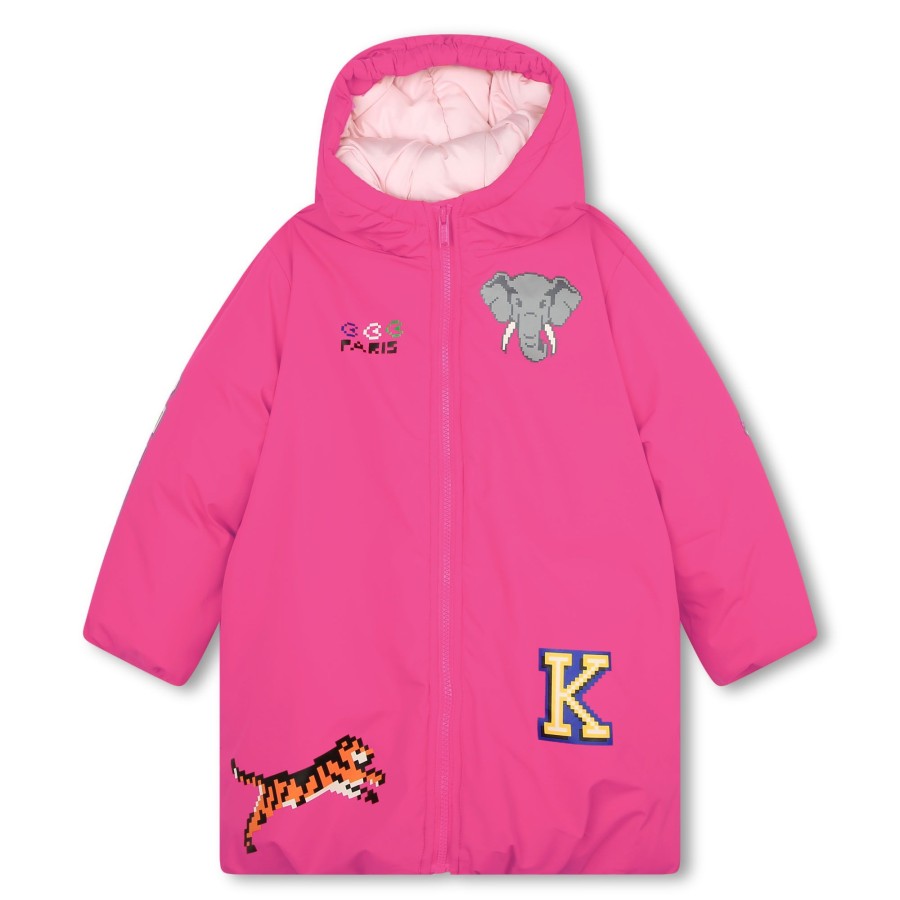 Kleren KENZO KIDS  | Lange Waterafstotende Anorak Framboos