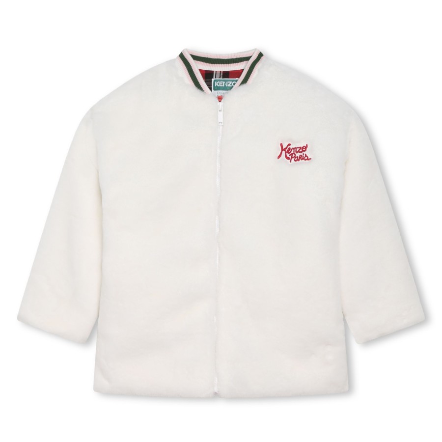 Kleren KENZO KIDS  | Jas Van Zachte Fleece Ivoor