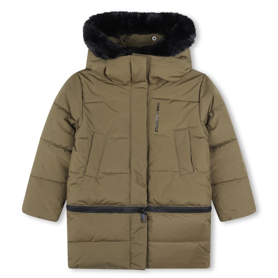 Kleren KARL LAGERFELD KIDS  | Waterdichte 2-In-1 Anorak Kaki